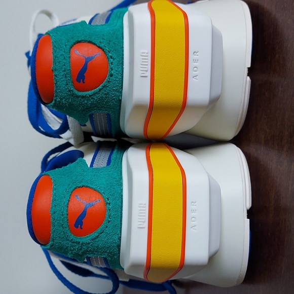 Puma RS-100 Ader Error Whisper White LAPIS blue new in box men's 8  Eur 40.5 - Picture 6 of 10